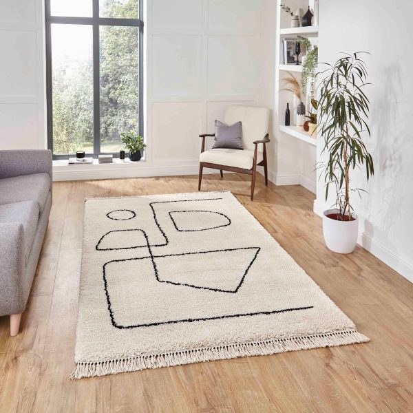 Boho A474 White Rug Cheap