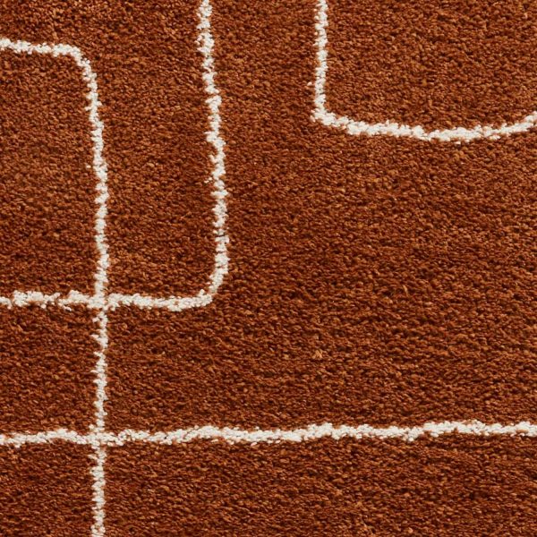 Boho A474 Rust Rug Hot on Sale