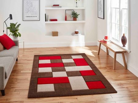 Brooklyn BRK04 Brown Red Rug For Sale