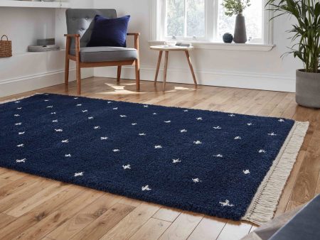 Boho A475 Navy Blue Rug Online Hot Sale