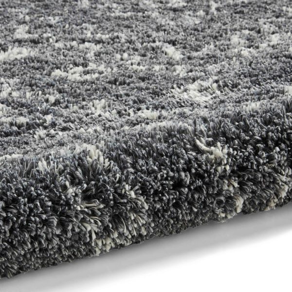 Aspen 1537 Grey Shaggy Rug For Sale