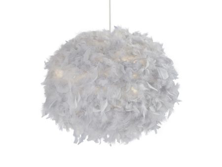 Grey Feather Pendant Shade Sale