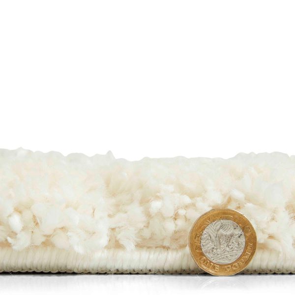 Aspen 1537 Ivory Shaggy Rug For Cheap