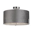 Texture Grey Velvet 3Lt Ceiling Light Fitting Hot on Sale