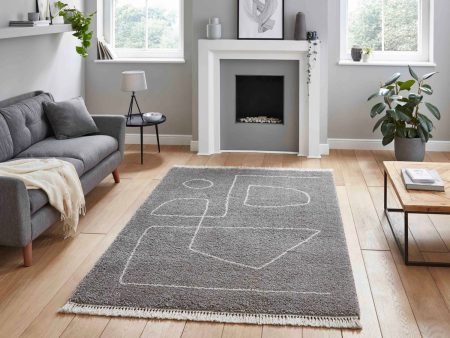 Boho A474 Grey Rug Online now