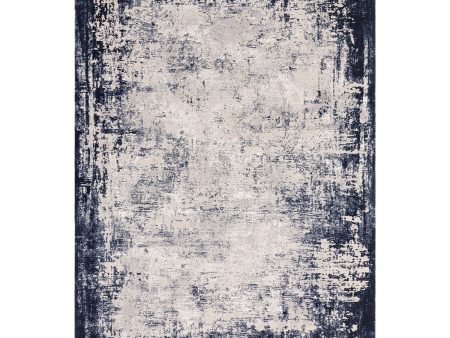 Kuza Border Navy Rug Discount