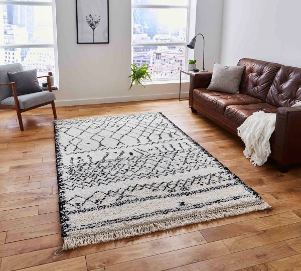 Boho 5402 Black White Rug Sale