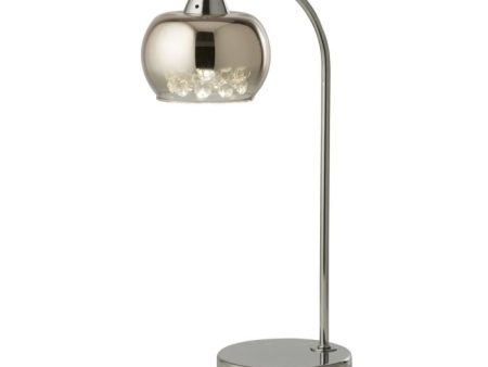 Rose Chrome Glass Table Lamp Sale