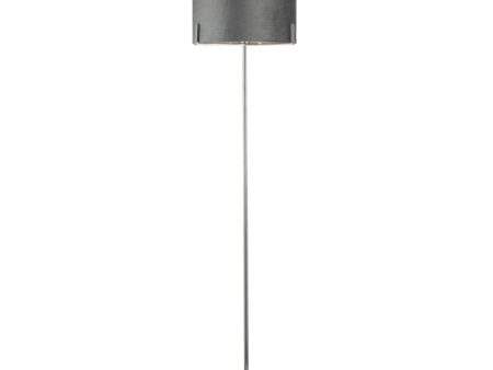 Texture Grey Velvet Floor Lamp Online Hot Sale