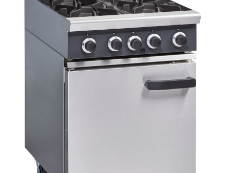 Cobra CR6D - 600mm Four Burner Gas Range Static Oven Fashion