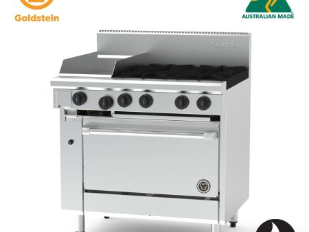 Goldstein  PF12G428EFF 4 burners & Griddle - Fan Forced Electric Oven Hot on Sale