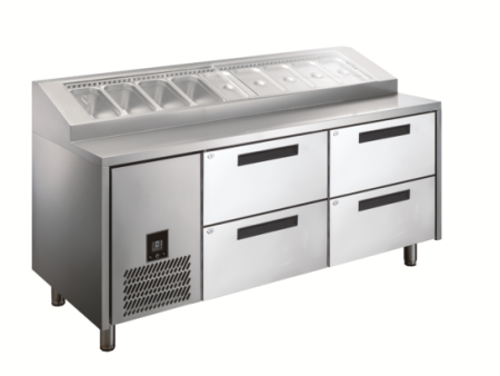 Glacian HPB1815DD Pizza Prep with Drawers Online Hot Sale