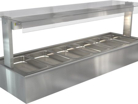 Cossiga Linear Series Bain Marie Full Square Glass - LSBM6-FS Sale