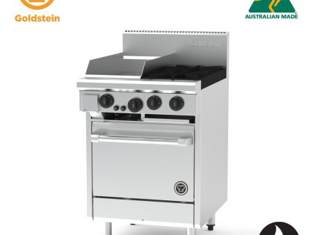 Goldstein PF12G220EFF-X - 2 Burners & Griddle - Fan Forced Electric Oven Online