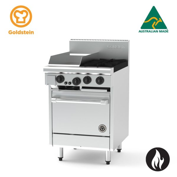 Goldstein PF12G220EFF-X - 2 Burners & Griddle - Fan Forced Electric Oven Online