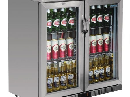 Polar G-Series Back Bar Cooler with Hinged Doors Stainless Steel - 208Ltr Fashion