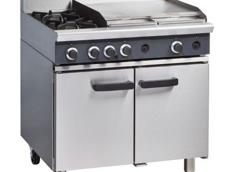 Cobra CR9B - 900mm Two Burner   Griddle Gas Range Static Oven Online