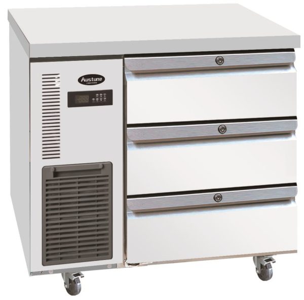 Austune 3 Drawer Undercounter Chiller 900 For Discount