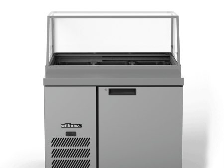 Williams Banksia - One Door Stainless Steel Prep Counter Refrigerator With Flat Blown Air Well For Cheap