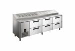 Glacian HPB2476DDD Pizza Prep with Drawers Online Sale