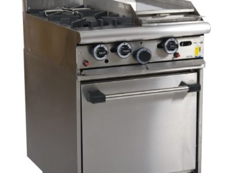 Trueheat RCR6-2-3G: oven with two open top burner and 300mm griddle (NG or LP gas) For Sale