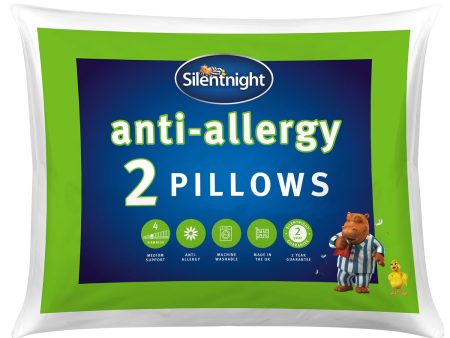 Silentnight Anti-Allergy Pillow Pair - Medium Support For Cheap