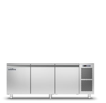 Coldline TS17 1BJ PASTRY - 3 Doors Freezer Counter - Without Top Online Sale