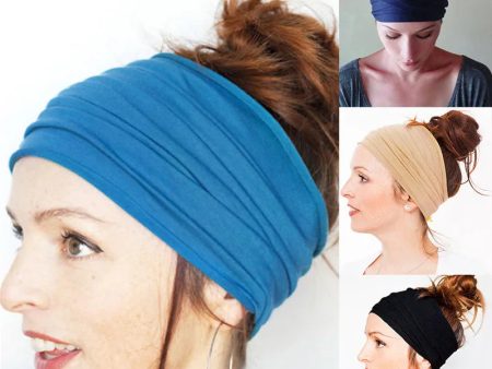 Women Hair Bands Headband Bohemian Sports Run Bandage Elastic Girl Wide Headband Print Wide Headwrap Headpiece Hairband Ladies Online Sale