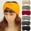 Winter Autumn Thicken Knitting Woolen Wide Headband Plush Lined Headwrap Turban Hairbands For Women Keep Warm Female Ear Warmers For Sale