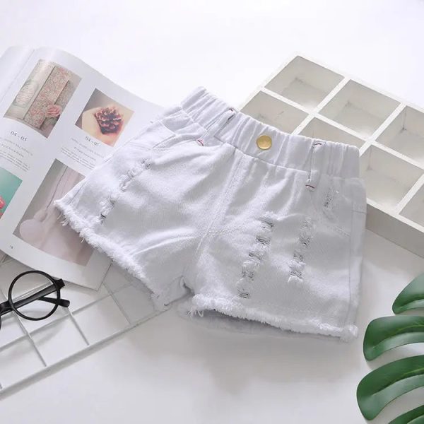 VIDMID Girls cotton Denim jeans Shorts Girls children Thin Soft Trousers Jeans Kids Children Casual Clothes Clothing  P164 Online Hot Sale